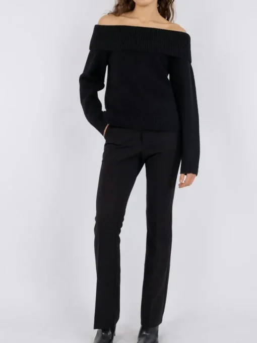 Neo Noir Jane Knit Bluse Black