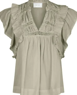 Neo Noir Jayla S Voile Top Smoke Green NOS25