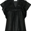 Neo Noir Jayla S Voile Top NOS25 Black