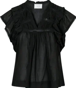 Neo Noir Jayla S Voile Top NOS25 Black