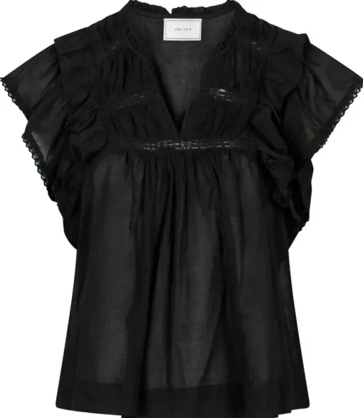 Neo Noir Jayla S Voile Top NOS25 Black