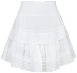 Neo Noir Kenia S Voile Skirt White