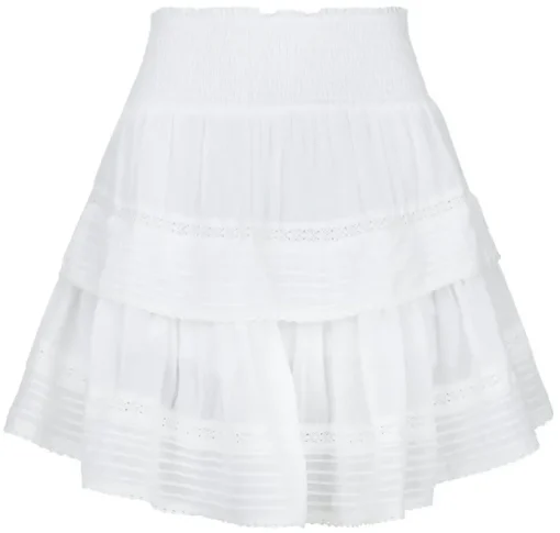 Neo Noir Kenia S Voile Skirt White