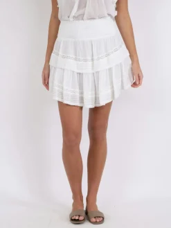 Neo Noir Kenia S Voile Skirt White