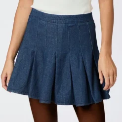 Neo Noir Laurina Denim Nederdel Dark Blue