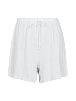 Neo Noir Merit Pointelle Shorts White