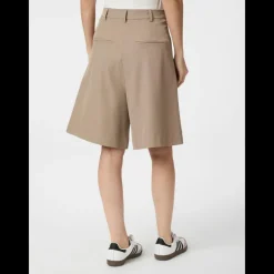 Neo Noir Nika Structure Bermuda Shorts Dark Taupe