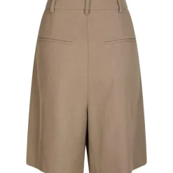 Neo Noir Nika Structure Bermuda Shorts Dark Taupe