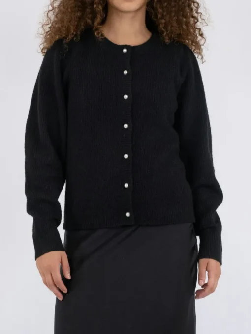 Neo Noir Nuna Knit Cardigan Black
