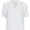Neo Noir Odesa Linen Bluse NOS25 White