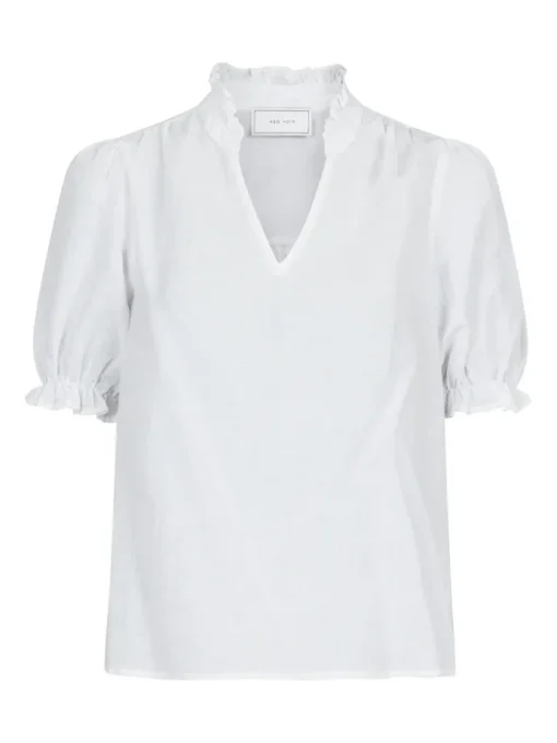 Neo Noir Odesa Linen Bluse NOS25 White