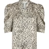 Neo Noir Roella Desert Dot Bluse Ivory