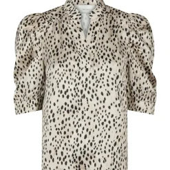 Neo Noir Roella Desert Dot Bluse Ivory