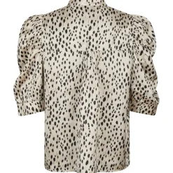 Neo Noir Roella Desert Dot Bluse Ivory