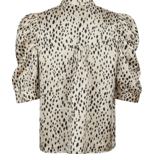 Neo Noir Roella Desert Dot Bluse Ivory