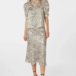 Neo Noir Roella Desert Dot Bluse Ivory