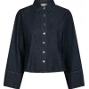 Neo Noir Rosa Denim Skjorte Dark Blue