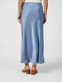 Neo Noir Vicky Heavy Sateen Nederdel Smoke Blue NOS25