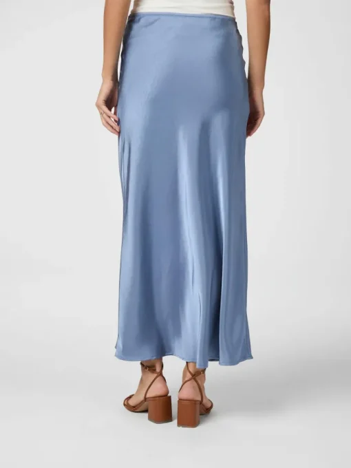 Neo Noir Vicky Heavy Sateen Nederdel Smoke Blue NOS25