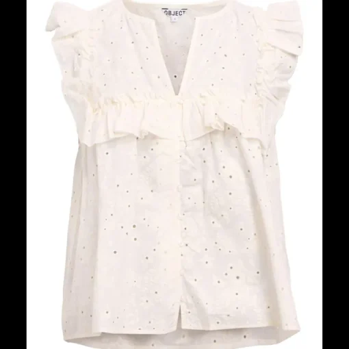 Object Cilie Frill SL Top Cloud Dancer