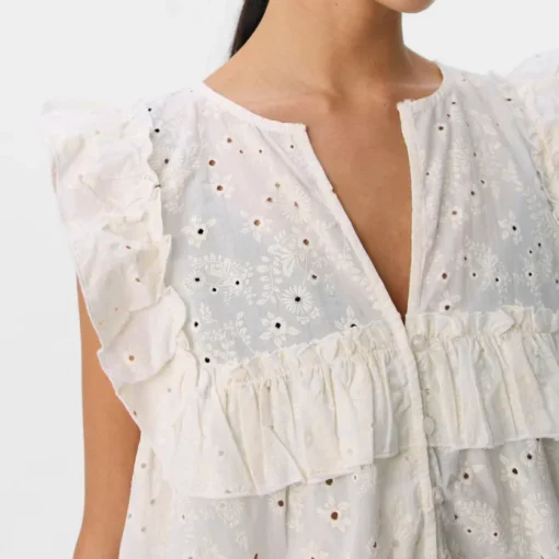 Object Cilie Frill SL Top Cloud Dancer