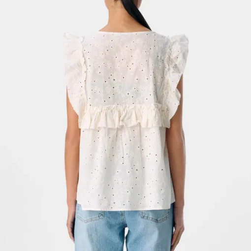 Object Cilie Frill SL Top Cloud Dancer