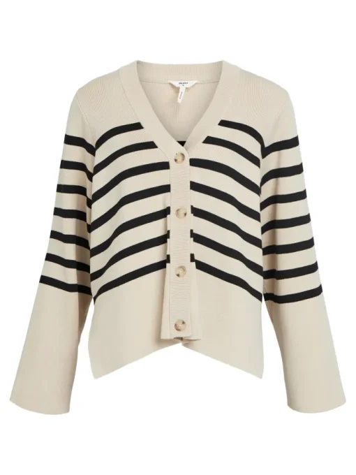 Object Ester Cardigan Sandshell/Black