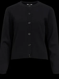 Object Ester LS Knit Cardigan Black NOS25