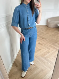 Object Frame 2/4 Denim Top NOS25 Light Blue Denim