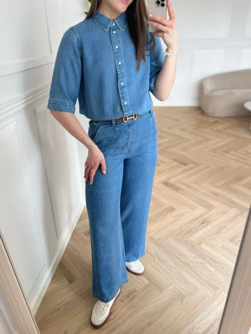 Object Frame 2/4 Denim Top NOS25 Light Blue Denim