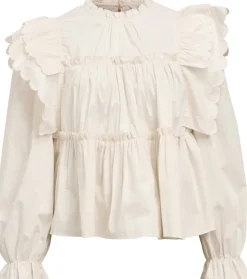 Object Hope LS Bluse White Sand