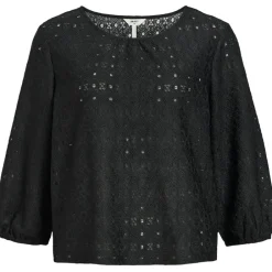 Object Laila 3/4 Bluse Black NOS25