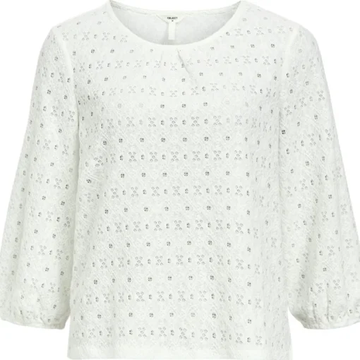 Object Laila 3/4 Bluse Cloud Dancer NOS25