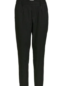 Object Lisa Slim Bukser Black/Grey NO25