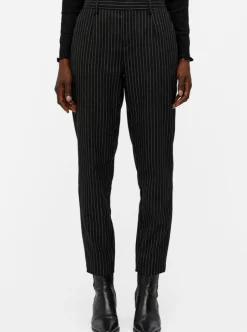 Object Lisa Slim Bukser Black/Grey NO25