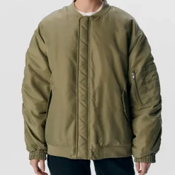 Object Mary Oversize Bomber Jakke Taupe Gray