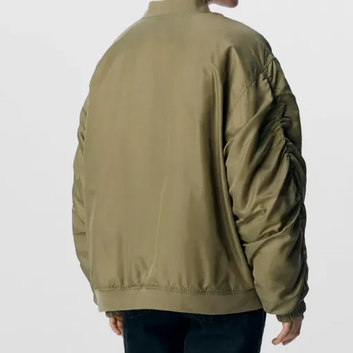 Object Mary Oversize Bomber Jakke Taupe Gray