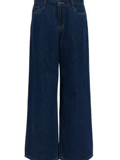 Object Moji Zona MW Wide Jeans Dark Blue