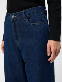 Object Moji Zona MW Wide Jeans Dark Blue
