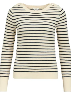 Object Polina LS Strik Sandshell Stripes/Sky Captain