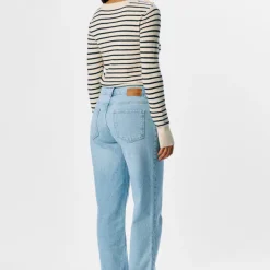 Object Polina LS Strik Sandshell Stripes/Sky Captain