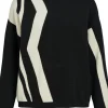 Object Ray LO LS Strik Black Pattern/Sandshell Vertical Stripes
