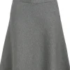 Object Reynard HW Short Knit Nederdel Medium Grey Melange NO25