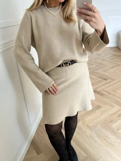 Object Reynard O-Neck Strik Humus Melange NO25