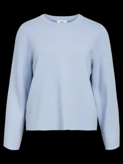 Object Reynard Square Sleeve O-Neck Strik Brunnera Blue NO25