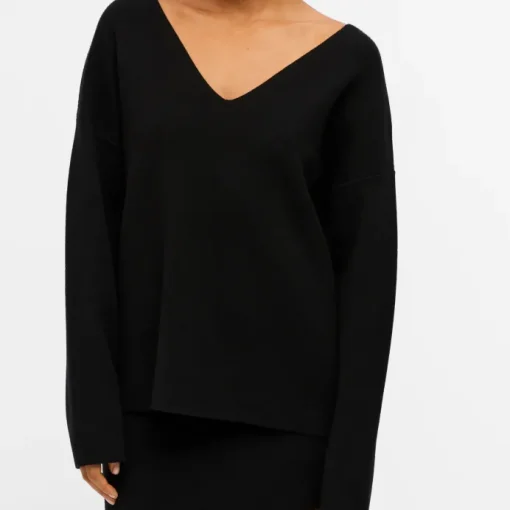 Object Reynard V-Neck Strik Black NOS25
