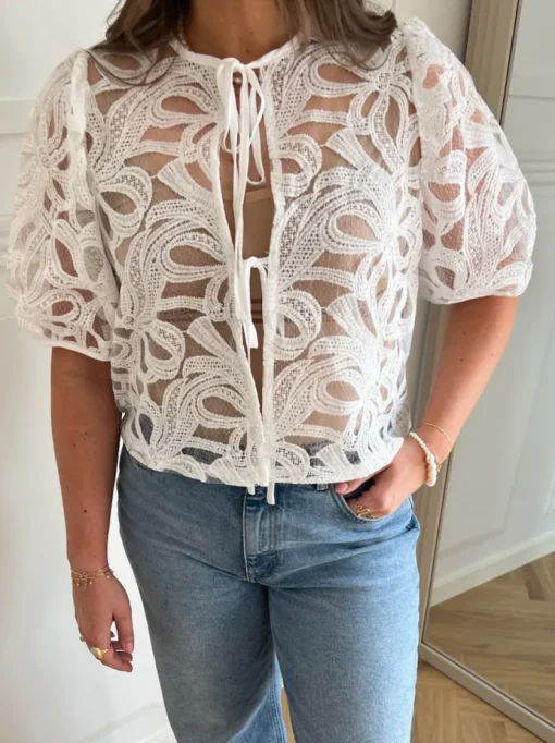 Object Rose 3/4 RE Bluse Cloud Dancer