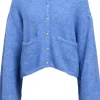 Object Saggia LS Strikcardigan Cornflower Blue