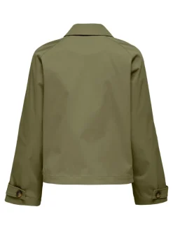 Only April Short Trenchcoat Jakke Aloe NO25