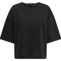Only Barbera SS Denim Bluse Washed Black